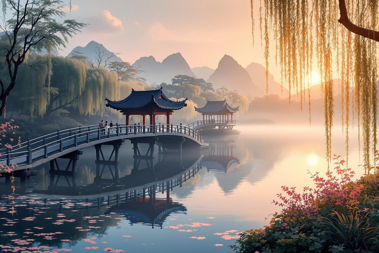 樱桃魔改短剧 - 杭州西湖文旅短剧《断桥烟雨》 樱桃魔改短剧成功案例 - 杭州西湖文旅短剧《断桥烟雨》